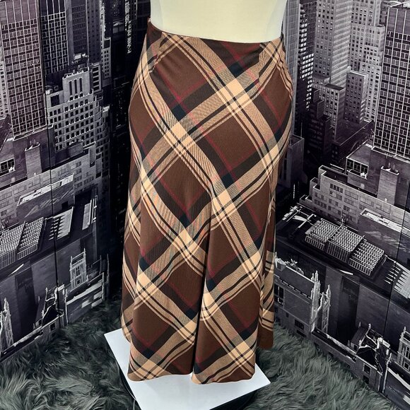 Adolfo Studio Plaid Skirt - Picture 2 of 6